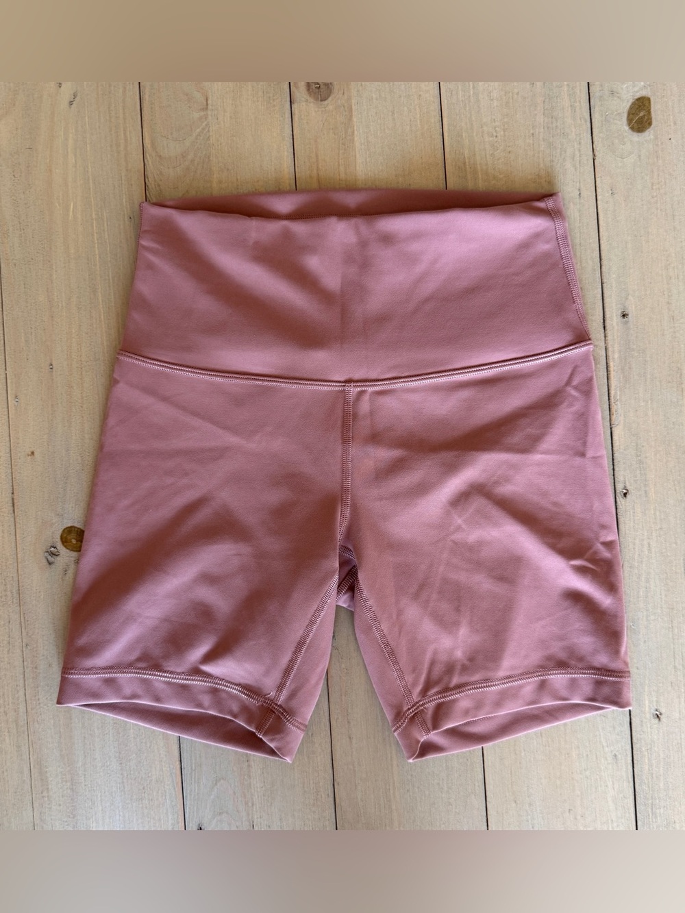 Lululemon Dusty Rose Biker Shorts Size 6